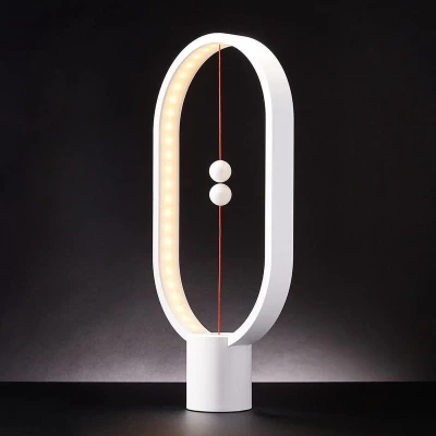 Afbeelding van Designnest Heng Balance Lamp Ellipse White Plastic