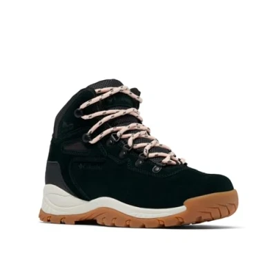 Afbeelding van Columbia Newton Ridge PLUS Waterproof Amped Outdoorschoenen, Dames, Maat: 36, Black/blush rose Leer/ synthetisch