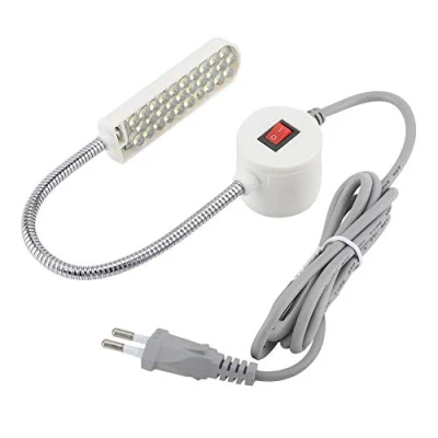 Afbeelding van Lamp met 30 leds in zwanenhals magnetische voet voor naaimachine, boormachine, kantoor, muziekstandaard, handwerk, werkbank, toren, lampen (EU stekker)