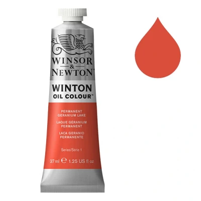 Image de Winsor &amp; Newton Winton peinture à l&#039;huile (37 ml) 480 laque géranium permanent