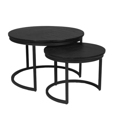 Afbeelding van Otik salontafel set van 2 zwart