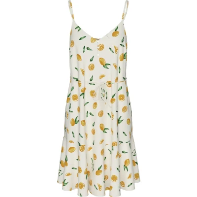 Afbeelding van Pieces SLIP Button Jurk, Dames, Maat: Small, Birch