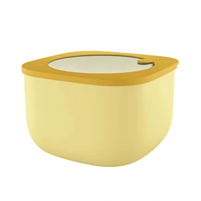 Afbeelding van Guzzini Store&amp;More Kitchen Active Design luchtdichte containers voor koelkast/vriezer/magnetron (L), 19,5 x 12,3 cm, geel (oker)