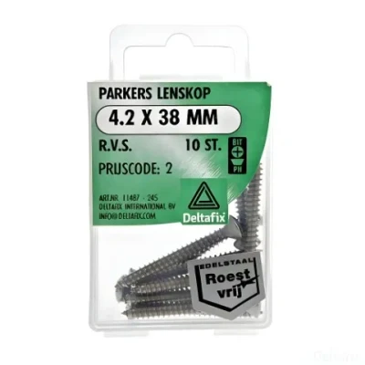 Afbeelding van Parkers 4,2x38mm rvs 10st Deltafix