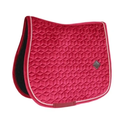 Afbeelding van Kentucky Zadeldekje Velvet Springen Fuchsia Full Agradi.be