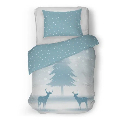 Afbeelding van Snoozing Freya Dekbedovertrek Eenpersoons 140x200/220 cm Blauw