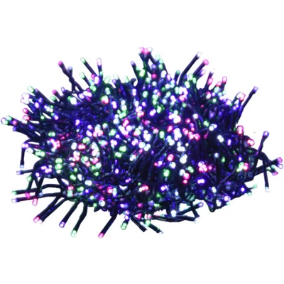Afbeelding van Lichtslinger cluster met 1000 LED&#039;s pastel meerkleurig 11 m PVC