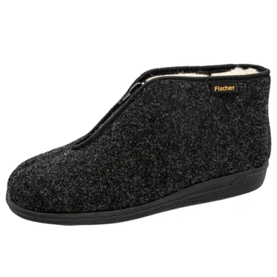 Afbeelding van Fischer Heren zwart pantoffels &amp; slippers maat 42