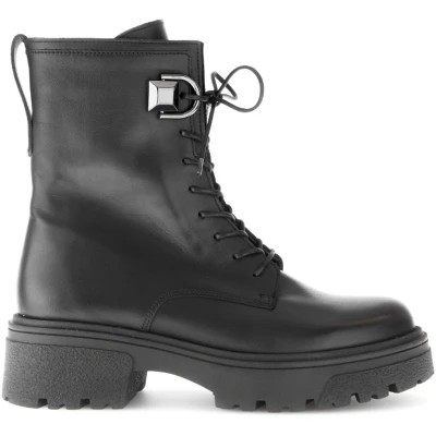 Afbeelding van Gabor Snowboots, Dames, Maat: 40.5, Schwarz(altsilber) Leer