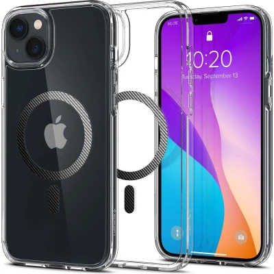 Afbeelding van Spigen Ultra Hybrid MagSafe Hoesje Geschikt voor Apple iPhone 14 Plus Carbon Fiber