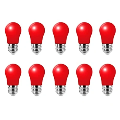 Afbeelding van 10 stuks LED gloeilampen, 3 W, E27, met schroeven, rode gloeilamp, voor bruiloft, Halloween, party, bar, sfeer, decoratie