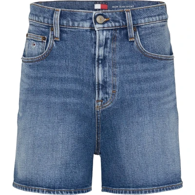 Afbeelding van Tommy Jeans MOM Jeansshort, Dames, Maat: 31, Denim medium