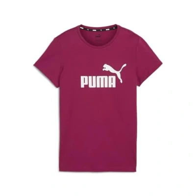 Afbeelding van Puma Essentials LOGO Rundhals Kurzarm Tshirt print, Dames, Maat: XL, Magenta gleam