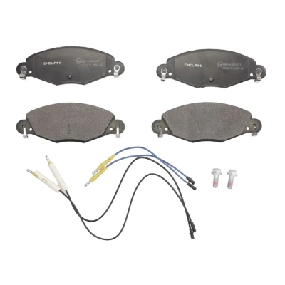Afbeelding van DELPHI LP1655 Remblokkenset Incl. slijtage waarschuwingscontact Met anti kreukplaat toebehoren CITROËN: C5 I Hatchback, II Hatchback