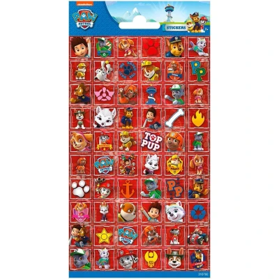 Afbeelding van Nickelodeon Stickerset Paw Patrol Junior Rood 60 Stuks