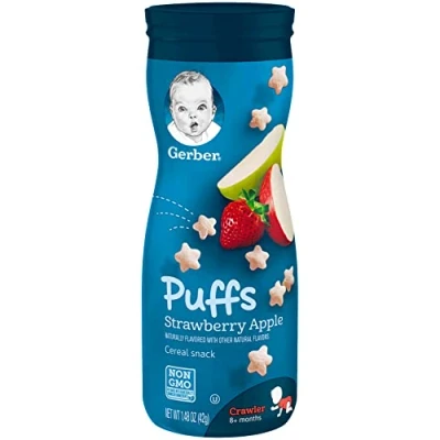Afbeelding van Gerber Graduates Puffs Strawberry Apple, 1,48 oz