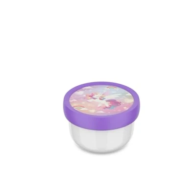 Image de Mepal Fruitbox Campus Boîte à gouter pour enfants Lavable au lave vaisselle et convient micro ondes Sans BPA 300 ml Unicorn Glow