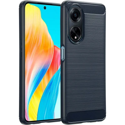 Afbeelding van imoshion Hoesje Geschikt voor Oppo A98 Siliconen Brushed Backcover Donkerblauw