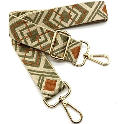 Afbeelding van Keriocusi Vervangende verstelbare schouderriem, handtasriem, vervanging, universele reserve riem met gouden gesp voor dames, handtas, schoudertas, accessoires, 16