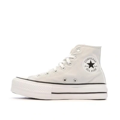 Afbeelding van Converse Chuck Taylor ALL STAR LIFT Platform Sneakers hoog, Dames, Maat: 36, Barely grey/white/black Textiel