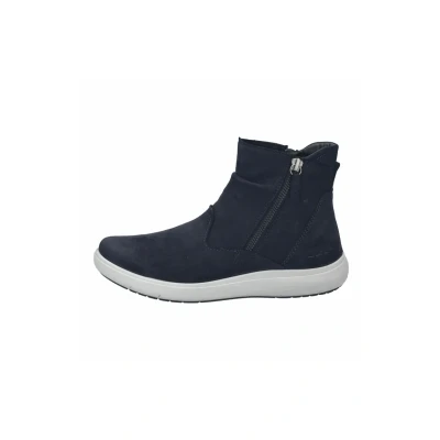 Afbeelding van Josef Seibel Bottines classiques Megan.12 pour femme, largeur G (normal), semelle intérieure amovible, bleu foncé, 41 EU