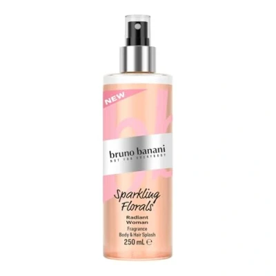 Afbeelding van bruno banani Radiant Woman Body &amp; Hair Splash, stralende geur met sprankelende en fruitige noten een vleugje barnsteen, 250 ml