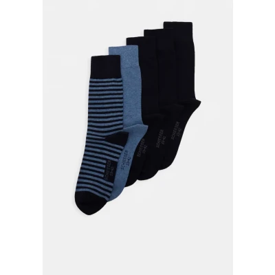 Afbeelding van Schiesser 5 PACK Sokken, Heren, Maat: 39 42, Dark blue