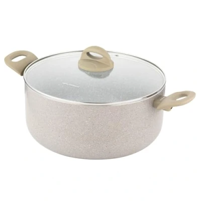 Afbeelding van FLORINA ISLA 7L aluminium pot I 28 cm pan met antiaanbaklaag snel en gelijkmatig opwarmen Soft Touch handgrepen esthetisch design