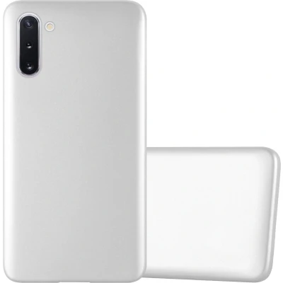 Afbeelding van Cadorabo Hoesje geschikt voor Samsung Galaxy NOTE 10 in METALLIC ZILVER Beschermhoes gemaakt van flexibel TPU silicone Case Cover