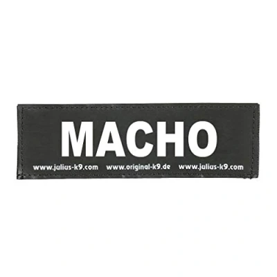 Afbeelding van Julius K9 Tekstlabel macho groot