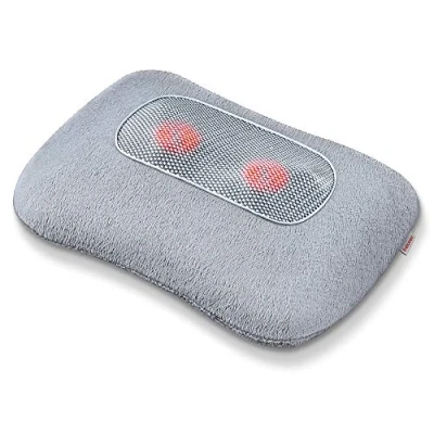 Afbeelding van Beurer MG 145 Shiatsu Massagekussen Infrarood Verwarming 4 Roterende massagekoppen Nek Rug Schouders Cosy Fleece hoes Incl. adapter 12 Watt 3 Jaar garantie