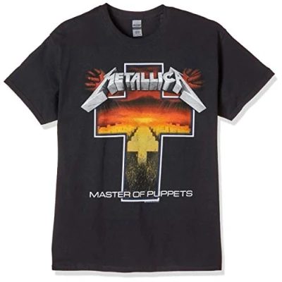 Afbeelding van Metallica Master Of Puppets Cross Heren T shirt XL Zwart
