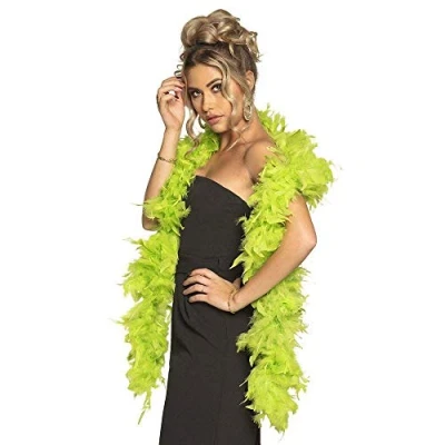 Afbeelding van Boland Boa 80 g limoengroen Groen Volwassenen Unisex Showgirl Glitter and Glamour