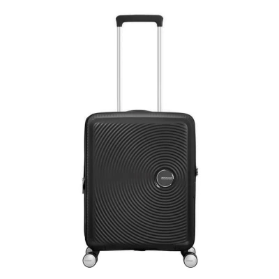 Afbeelding van American Tourister Soundbox Spinner 55 Expandable bass black Harde Koffer