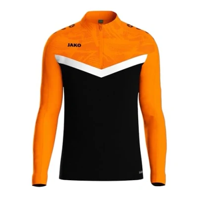 Afbeelding van JAKO Ziptop Iconic rood/wijnrood L zwart/fluo oranje / 164