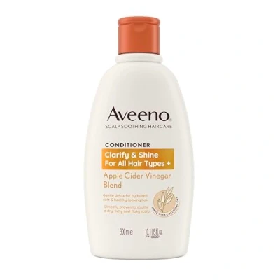 Afbeelding van Aveeno Clarify and Shine Kalmerende hoofdhuid conditioner met appelciderazijn voor alle haartypes, 300 ml