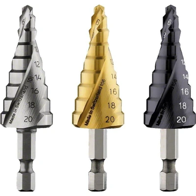 Afbeelding van Bosch Accessories 2608587433 HSS Getrapte boor 4 20 mm TiN Gezamenlijke lengte 70.5 1/4 (6.3 mm) 1 stuk(s)