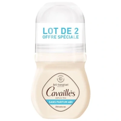 Afbeelding van Rogé Cavaillès Absorb+ 48H Geurvrije Roll On Deodorant Set van 2 x 50 ml