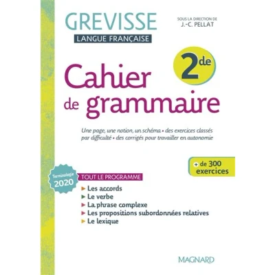 Image de Cahier Grevisse 2de (2022)