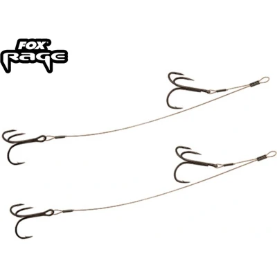 Afbeelding van Fox Rage 49 Strand Double Stinger 10cm/5cm Size 6/8 (6kg) Vistakel