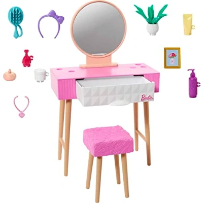 Afbeelding van Barbie HJV35, Poppenmeubelset, 3 jaar
