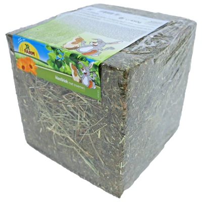 Afbeelding van Jr Farm Hooiblok Met Bloemen Ruwvoer 20 x cm 450 g