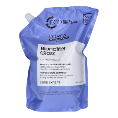 Afbeelding van L&#039;Oréal Serie Expert Blondifier Refill Shampoo 1500ml Haibu by Kapperskorting.com