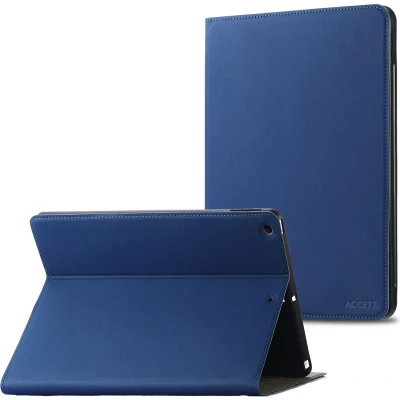 Afbeelding van Accezz Tablet Hoes Geschikt voor iPad 9 (2021) 9e generatie / 7 (2019) 7e 8 (2020) 8e Classic Case Donkerblauw