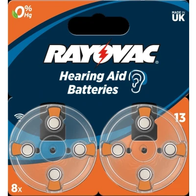 Afbeelding van Rayovac 8 hoorapparaatbatterij pr48 13 zink lucht 1.45v 4606745418