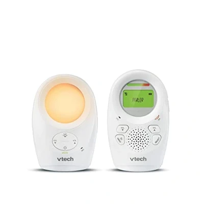 Afbeelding van VTech Babyphone Night Light BM1211 Draadloze audio babyfoon, nachtlampje, slaapliedje, zwart, 1 stuk (1 stuk)