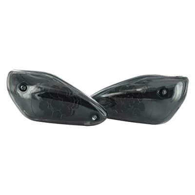 Afbeelding van Knipperlicht STR8 LED Black Line voor Yamaha Aerox/MBK Nitro voorzijde met keurmerk