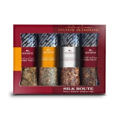 Afbeelding van Geschenkset Spaanse kruidencollectie (molens, 4 x 100 ml) Silk Route Spice Company
