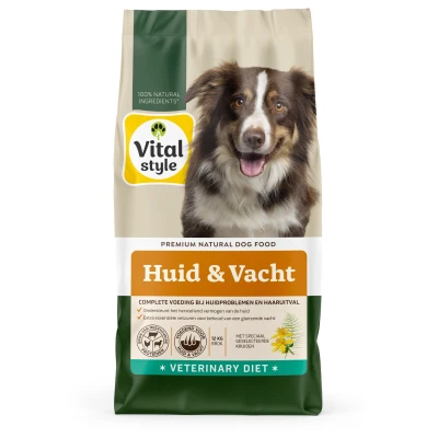 Afbeelding van VITALstyle Huid &amp; Vacht Hondenvoer 12 kg