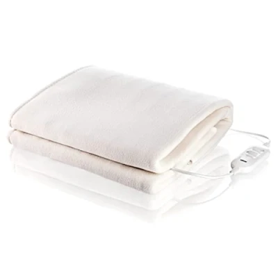 Afbeelding van Warmtedeken Fleece 1 persoons Tristar BW 4753 Elektrische deken Warmte elektrisch 150x80 cm 2 warmteinstellingen Geschikt voor wasmachine Wit